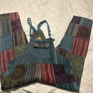 Himalaya Handmade Patchwork jumpsuit NWOTs size L/XL